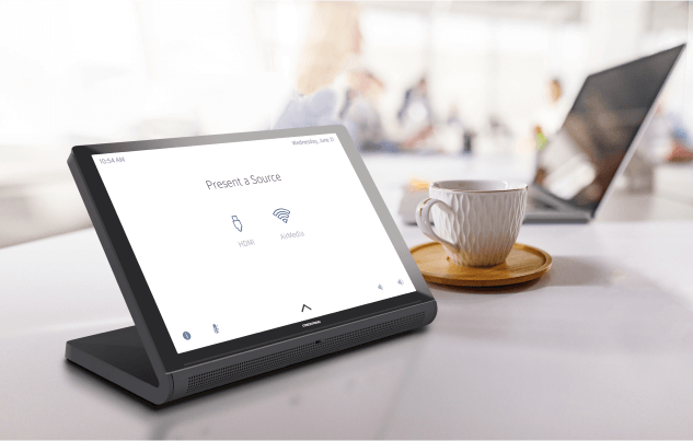 Crsetron Touch Bedienteil, Quelle: https://www.crestron.com/